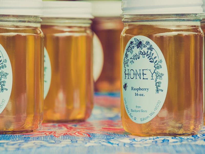 Glass Honey Jars