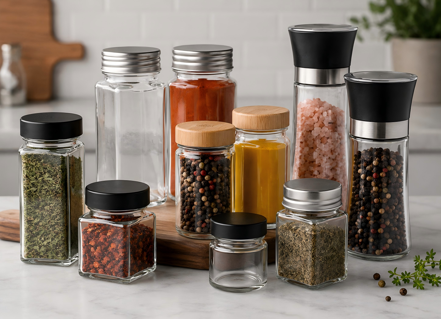 Read more about the article The Ultimate B2B Guide to Selecting Premium Glass Spice Jars for Your Brand (2026 Trends)