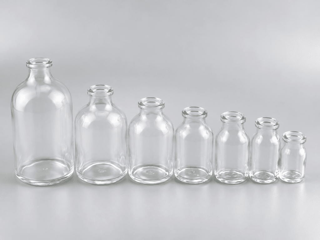 YB Clear glass infusion bottles in a range of sizes